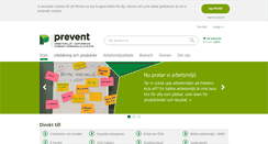 Desktop Screenshot of prevent.se